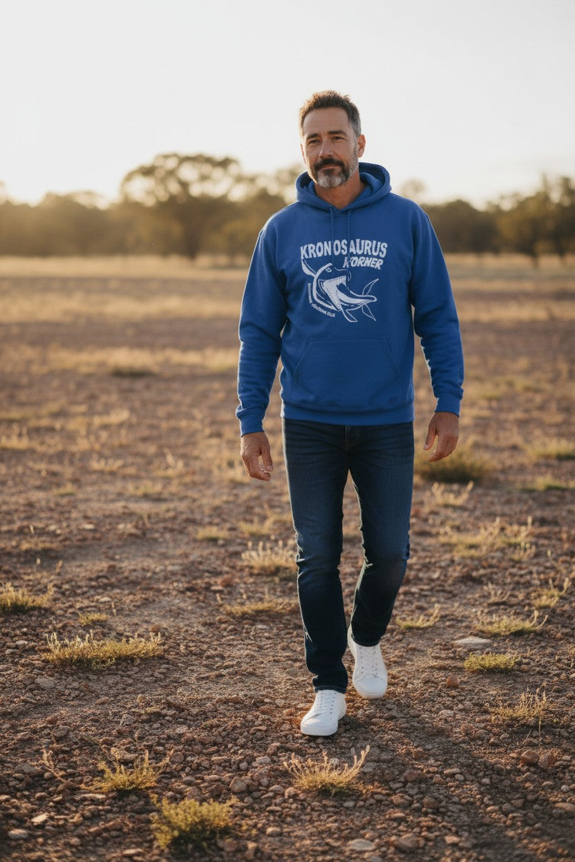 Adults Hoodie (Blue - Kronosaurus Korner)