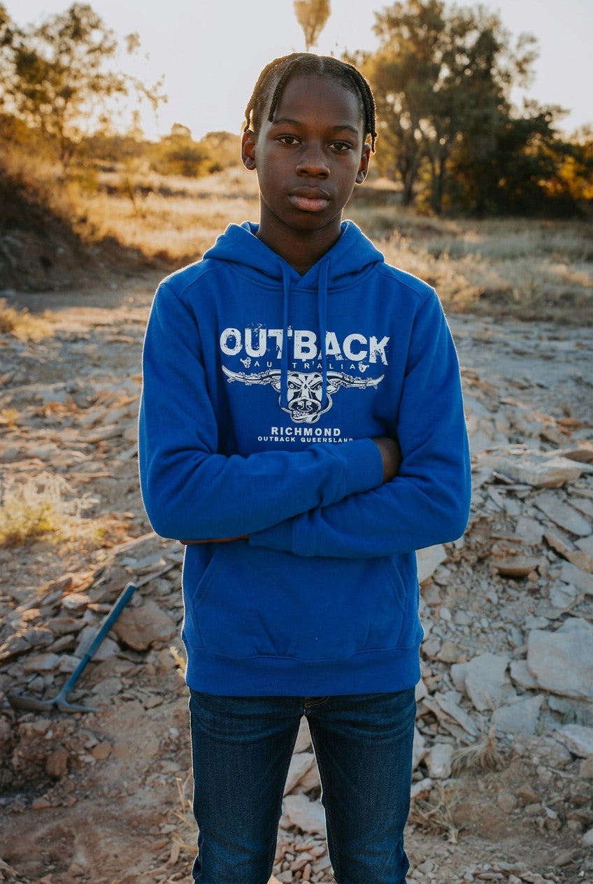 Kids Outback Hoodie (Blue)