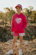 Kids Heart Hoodie (Pink)