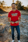 Men's T-Shirt - Kronosaurus Korner (Red)