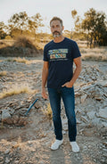 Men's T-Shirt - Kronosaurus Korner (Navy)