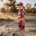 Matching Set - Fishing Shirt, Footy Shorts & Cap (Australia's Dinosaur Trail)