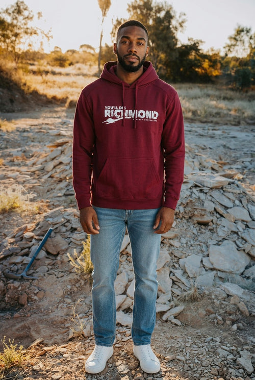 Adults Hoodie (Maroon - You'll Dig Richmond)