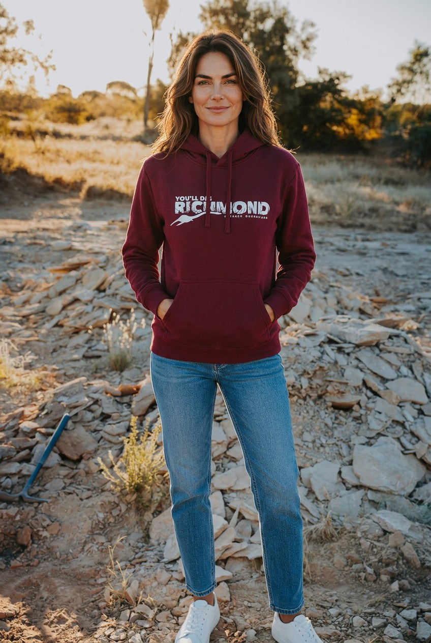 Adults Hoodie (Maroon - You'll Dig Richmond)