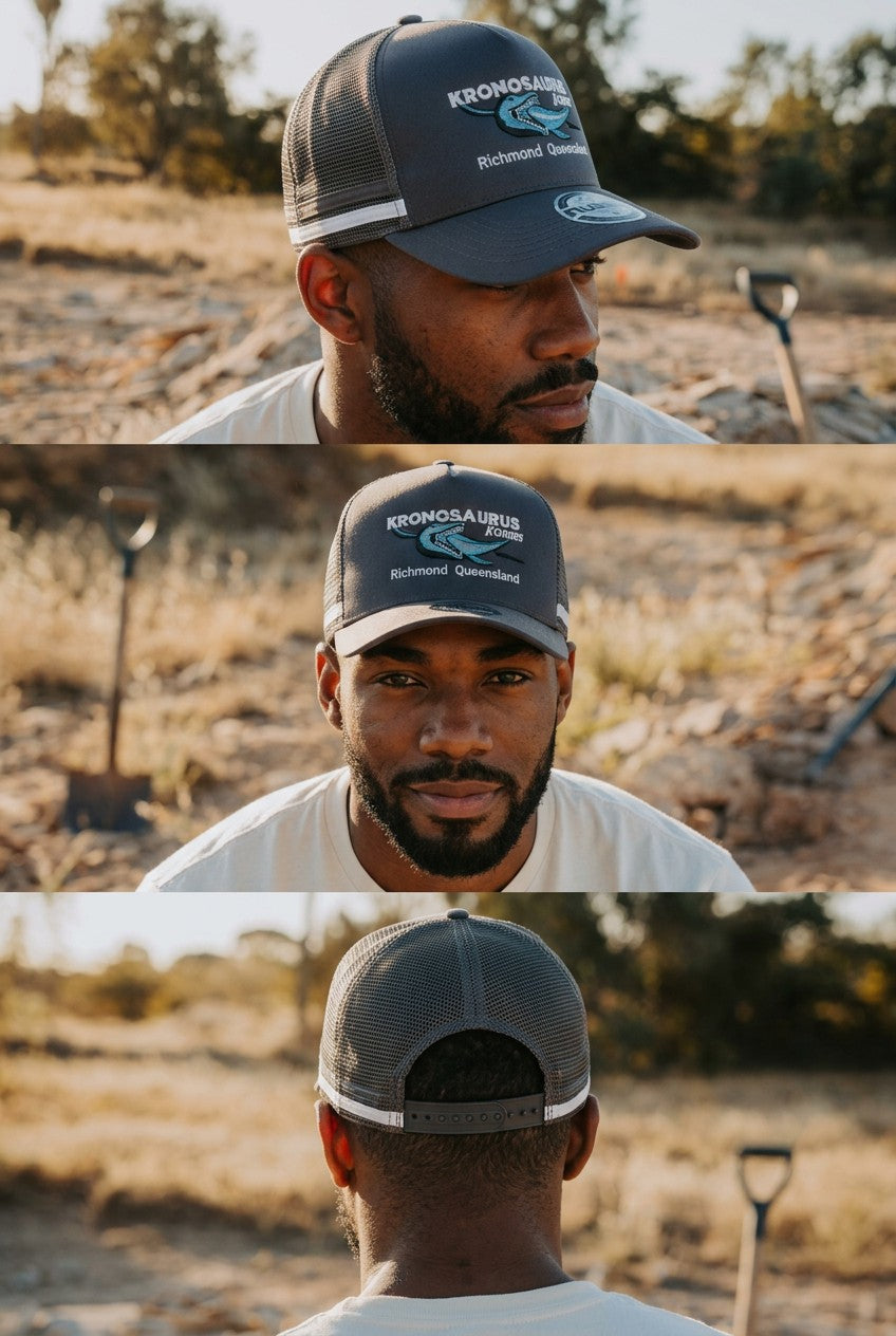Truckers Cap - Kronosaurus Korner (Grey)